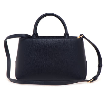 Borsa a mano Elisabetta Franchi in ecopelle con placca oro e tracolla - 3