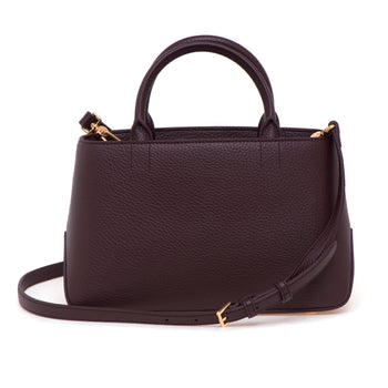 Borsa a mano Elisabetta Franchi in ecopelle con placca oro e tracolla - 3
