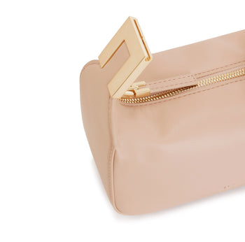 Borsa hobo piccola Elisabetta Franchi in ecopelle con manico maxi logo gioiello - 3