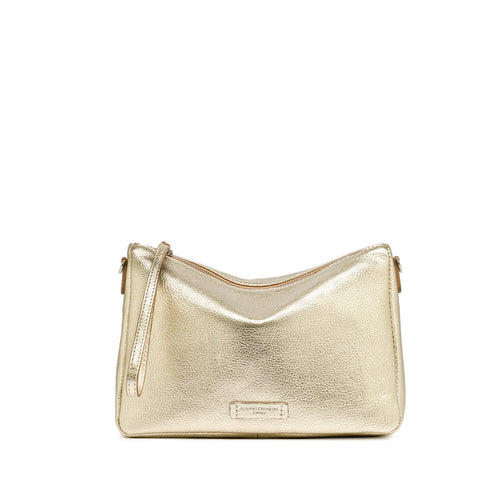 Pochette Gianni Chiarini "Nora" in pelle laminata con tracolla