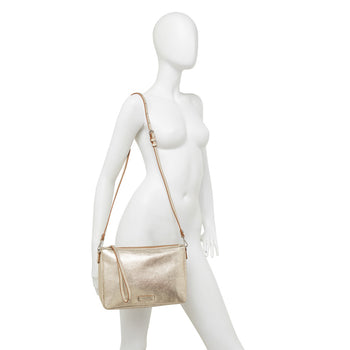 Pochette Gianni Chiarini "Nora" in pelle laminata con tracolla - 7