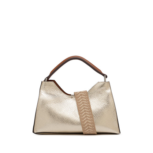 Borsa a mano Gianni Chiarini "Aurora" in pelle martellata con tracolla