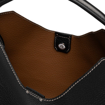 Borsa a mano a trapezio Gianni Chiarini "Aurora" in pelle martellata con tracolla - 4