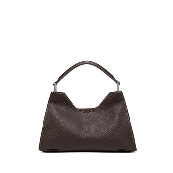 Borsa a mano a trapezio Gianni Chiarini "Aurora" in pelle martellata con tracolla - 3