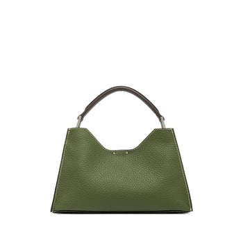 Borsa a mano a trapezio Gianni Chiarini "Aurora" in pelle martellata con tracolla - 3