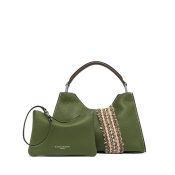 Borsa a mano a trapezio Gianni Chiarini "Aurora" in pelle martellata con tracolla - 5