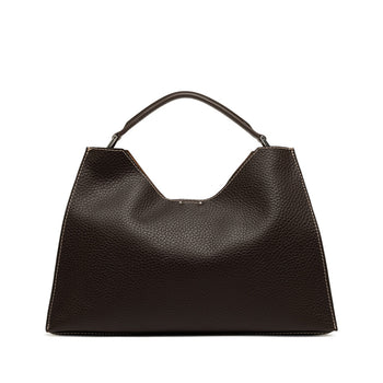 Borsa a mano a trapezio Gianni Chiarini "Aurora" in pelle martellata con tracolla - 3