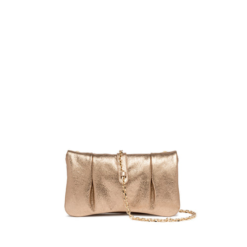 Pochette Gianni Chiarini Glenda in pelle laminata con tracolla