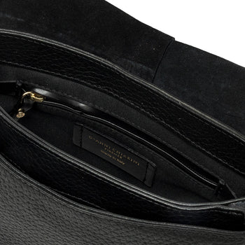 Borsa a spalla Gianni Chiarini Helena Round in pelle martellata con tracolla - 4