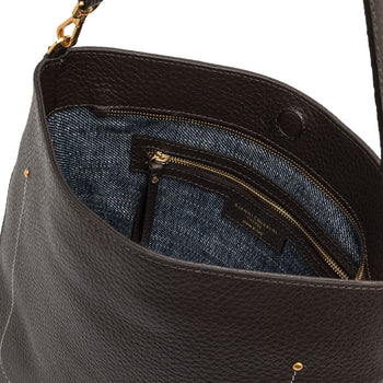 Borsa a spalla Gianni Chiarini "Olga" in pelle martellata con tracolla - 4