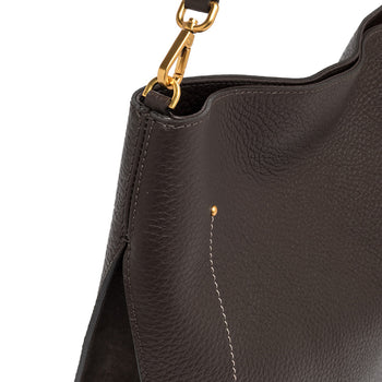 Borsa a spalla Gianni Chiarini "Olga" in pelle martellata con tracolla - 5