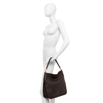 Borsa a spalla Gianni Chiarini "Olga" in pelle martellata con tracolla - 6