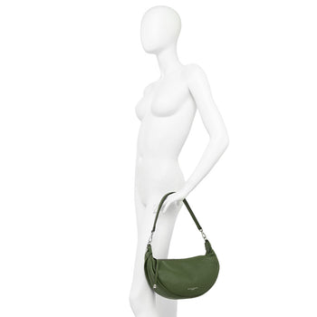 Borsa mezzaluna a spalla Gianni Chiarini "Aisha" in pelle con tracolla - 6