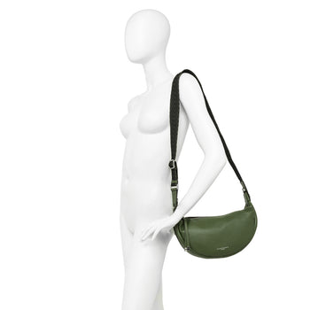Borsa mezzaluna a spalla Gianni Chiarini "Aisha" in pelle con tracolla - 7