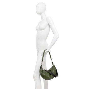 Borsa mezzaluna a spalla Gianni Chiarini "Aisha" in pelle con tracolla - 6
