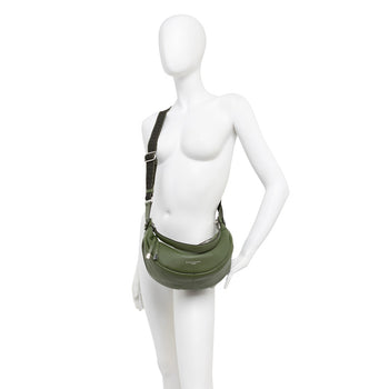 Borsa mezzaluna a spalla Gianni Chiarini "Aisha" in pelle con tracolla - 7