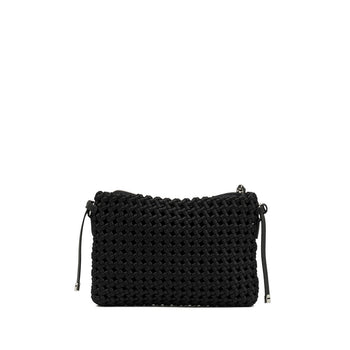 Pochette Gianni Chiarini "Fiore" in tessuto intrecciato con tracolla removibile - 3