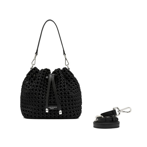 Borsa secchiello Gianni Chiarini "Fiore" in tessuto intrecciato