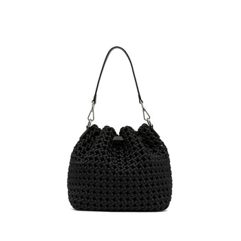 Borsa secchiello Gianni Chiarini "Fiore" in tessuto intrecciato - 3