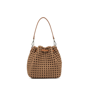Borsa secchiello Gianni Chiarini "Fiore" in tessuto intrecciato - 3