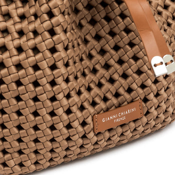 Borsa secchiello Gianni Chiarini "Fiore" in tessuto intrecciato - 5
