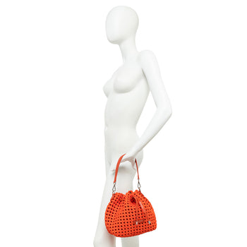 Borsa secchiello Gianni Chiarini "Fiore" in tessuto intrecciato - 6