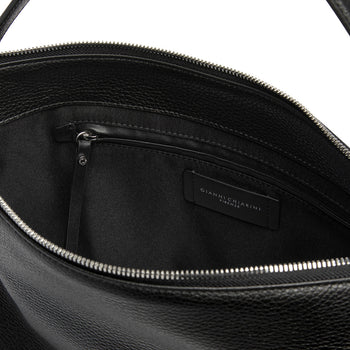 Borsa a spalla Gianni Chiarini "Brina" in pelle martellata con tracolla - 4