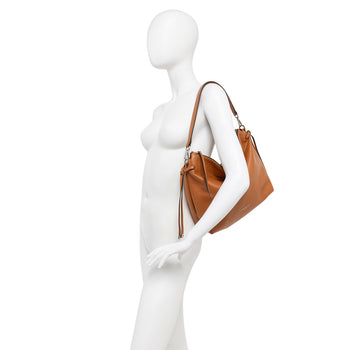 Borsa a spalla Gianni Chiarini "Brina" in pelle martellata con tracolla - 6