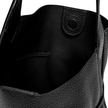 Borsa a spalla Gianni Chiarini Sienna in pelle martellata con pochette interna - 4