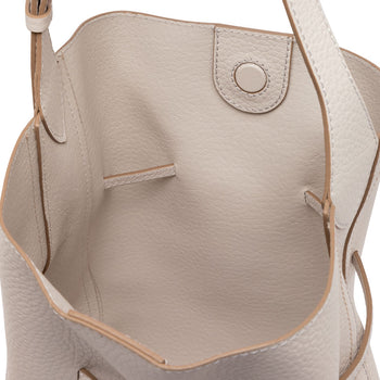 Borsa a spalla Gianni Chiarini Sienna in pelle martellata con pochette interna - 4