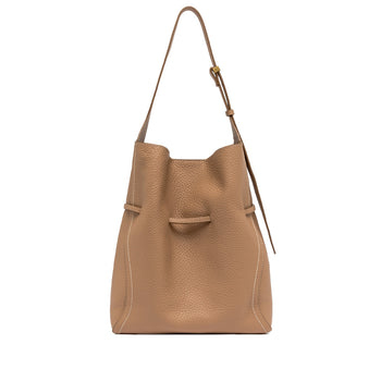 Borsa a spalla Gianni Chiarini Sienna in pelle martellata con pochette interna - 3