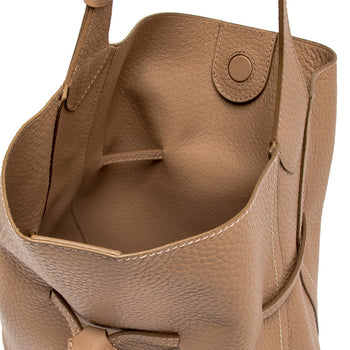 Borsa a spalla Gianni Chiarini Sienna in pelle martellata con pochette interna - 4