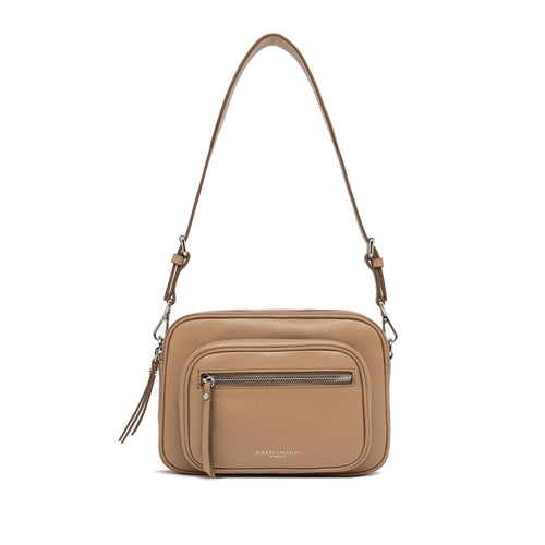 Borsa a tracolla Gianni Chiarini Carre in pelle martellata