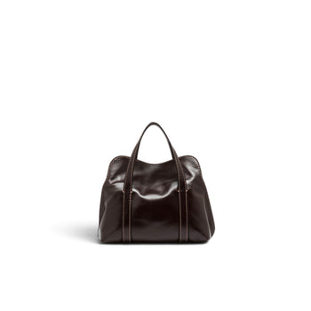 Borsa shopping Gianni Chiarini "Marghe" in pelle cerata invecchiata - mis. media - 4