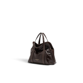 Borsa shopping Gianni Chiarini "Marghe" in pelle cerata invecchiata - mis. media - 5