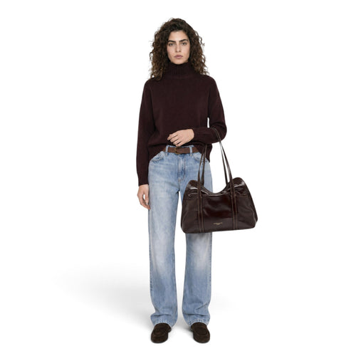 Borsa shopping Gianni Chiarini "Marghe" in pelle cerata invecchiata - mis. grande - 2