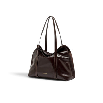 Borsa shopping Gianni Chiarini "Marghe" in pelle cerata invecchiata - mis. grande - 4
