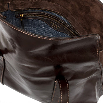 Borsa shopping Gianni Chiarini "Marghe" in pelle cerata invecchiata - mis. grande - 5