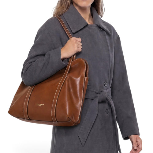 Borsa shopping Gianni Chiarini "Marghe" in pelle cerata invecchiata - mis. grande - 2