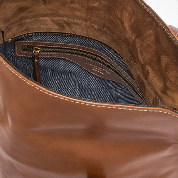Borsa shopping Gianni Chiarini "Marghe" in pelle cerata invecchiata - mis. grande - 5