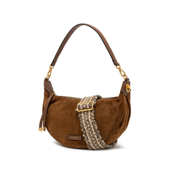 Borsa a mano Gianni Chiarini "Aisha" in camoscio con tracolla - 5