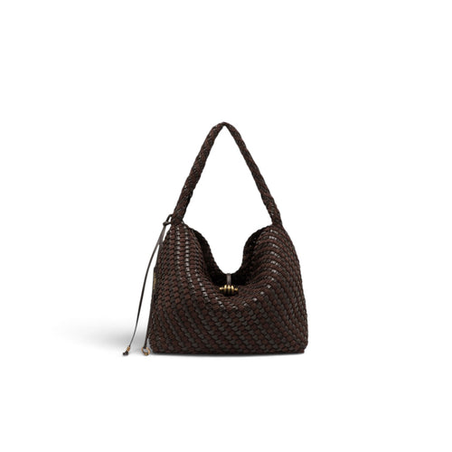 Borsa a spalla Gianni Chiarini "Aurelie" in pelle intrecciata - Mis. media