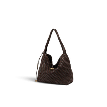Borsa a spalla Gianni Chiarini "Aurelie" in pelle intrecciata - Mis. media - 4