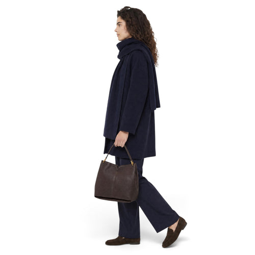 Borsa monospalla Gianni Chiarini "Sandra" in pelle martellata con tracolla - Mis. media - 2