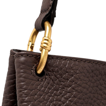Borsa monospalla Gianni Chiarini "Sandra" in pelle martellata con tracolla - Mis. media - 7