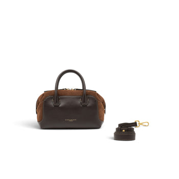 Borsa a bauletto Gianni Chiarini "Gemma" in pelle e camoscio - misura media - 3