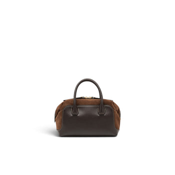 Borsa a bauletto Gianni Chiarini "Gemma" in pelle e camoscio - misura media - 4
