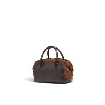 Borsa a bauletto Gianni Chiarini "Gemma" in pelle e camoscio - misura media - 5