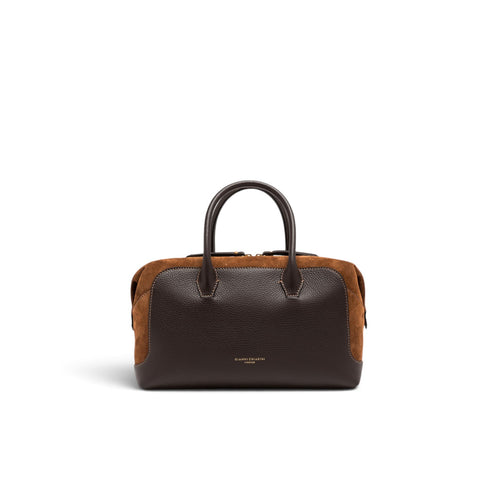 Borsa a bauletto Gianni Chiarini "Gemma" in pelle e camoscio - misura grande