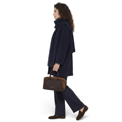 Borsa a bauletto Gianni Chiarini "Gemma" in pelle e camoscio - misura grande - 2